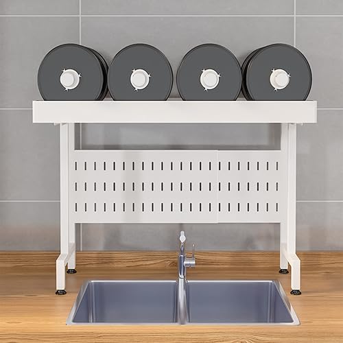 Miniatura 2 de IMPREC LYWY - Escurridor de platos para colgar sobre el fregadero estante grande para ahorrar espacio organizador de encimera de cocina estante