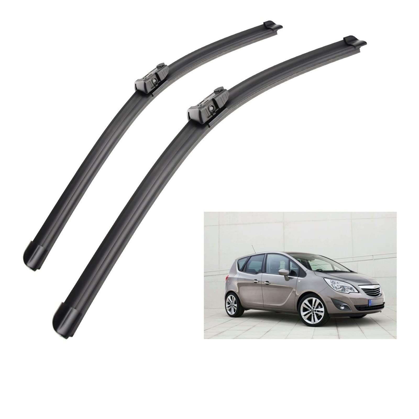 Hojas de Repuesto para Opel Meriva B 2010-2017 Limpiaparabrisas Delantero Cepillos Limpiaparabrisas 2017 2016 2015 2014 2013