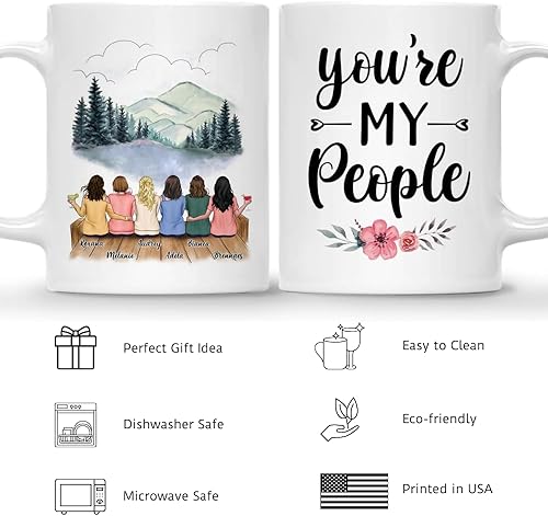 Miniatura 20 de Gossby Taza de café personalizada para mejor amiga, regalo personalizado para mejor amiga con diseño, nombre, Navidad, cumpleaños, regalo de amistad