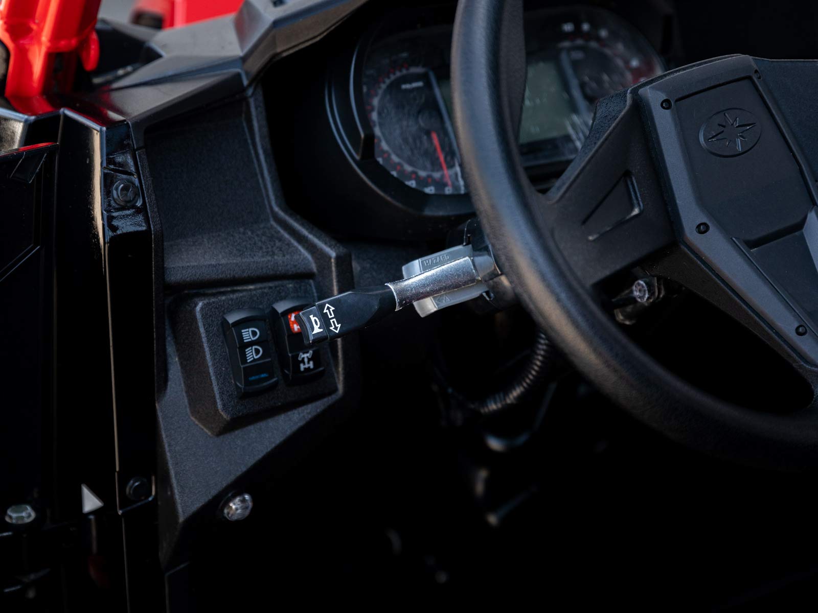 SuperATV Turn Signal Kit for 2015-2018 Polaris 900 / S 900/4 900/900 XC- (with Steering Column with Attached Horn) - Plug and Play for Easy Installation!