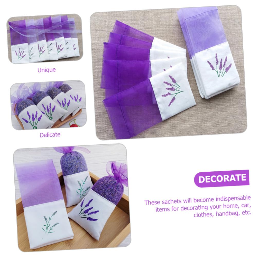Healeved 80stücke Lavendel Duftbeutel Aus Leere Säckchen Zum Befüllen Für Gewürze Und Aromatherapie Für Schrank Und Auto Zufällige Farben Und Muster