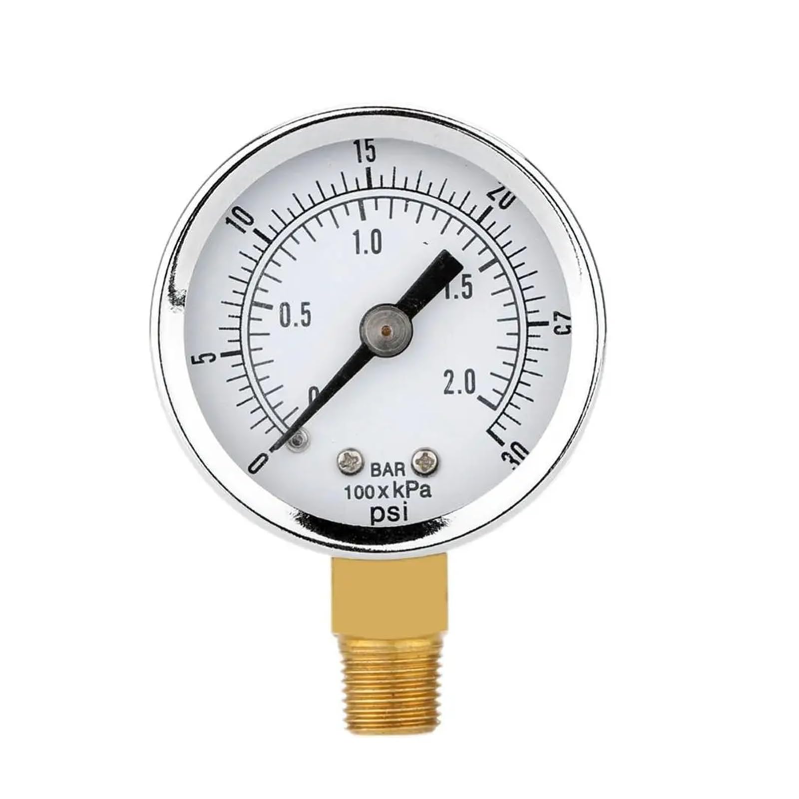 Manomètre pour éviter la surpression avec double échelle bar psi