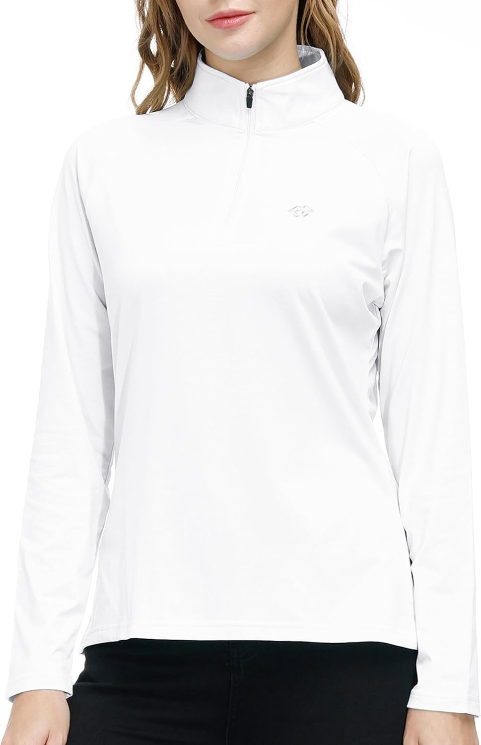 Womens 1/4 Zip Golf Shirt Long Sleeve Lightweight Golf Pullover Outdoor Athletic Tennis Polo Shirts - Image 2