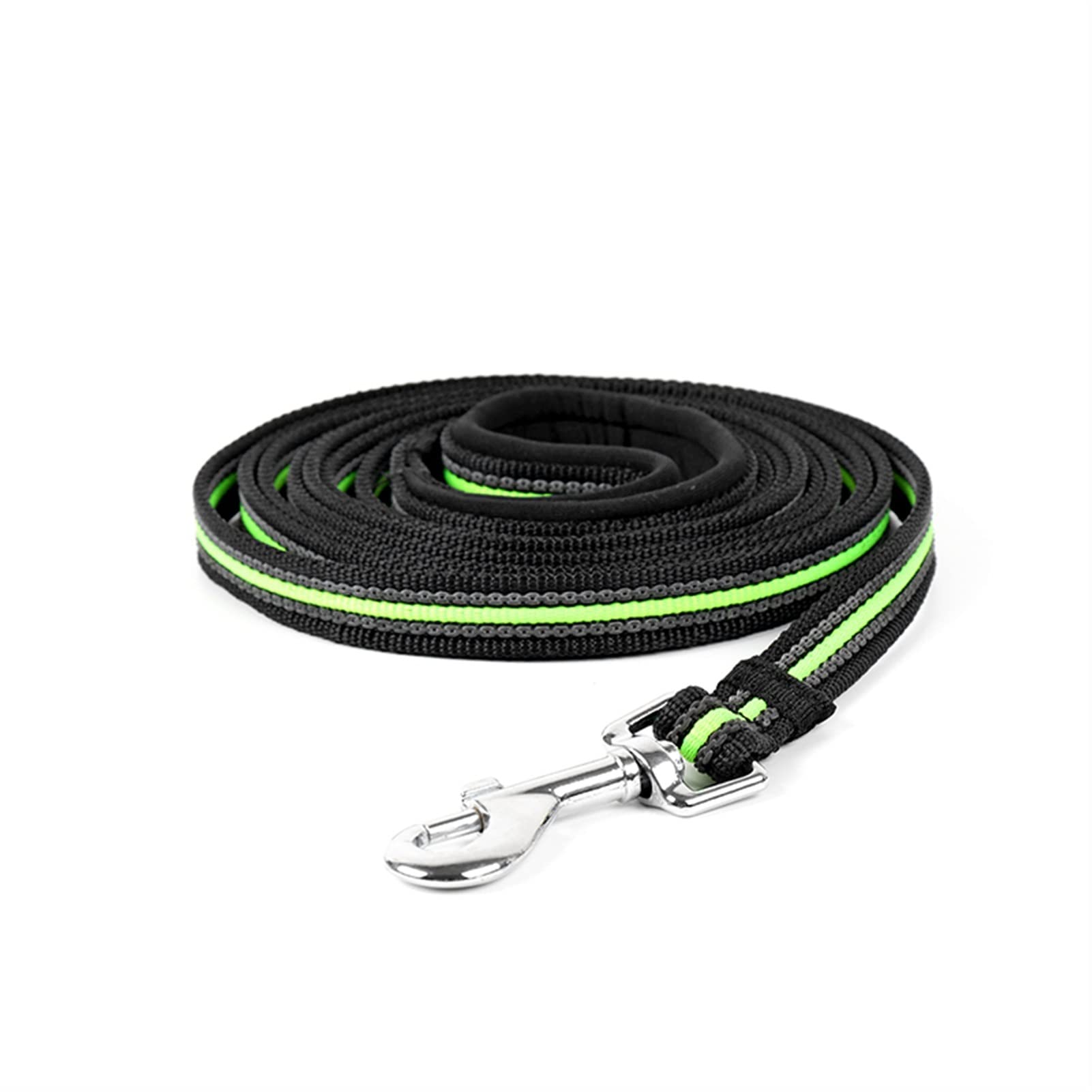 Hundeleine 3M/5M/10M Lange Hundeleinen Nylon Outdoor Tracking Training Pet Lead Belt Schleppleine für Hunde(Green-Black,XL-10m)