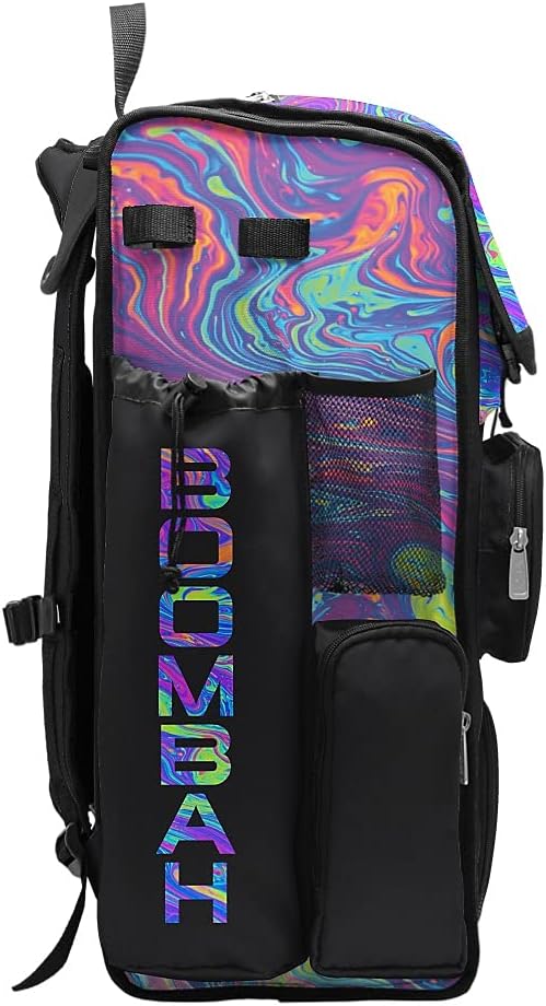 Boombah Superpack Bat Bag - Backpack Version (no wheels) - Holds 4 Bats - Lava 2.0 Bat Bag Multi