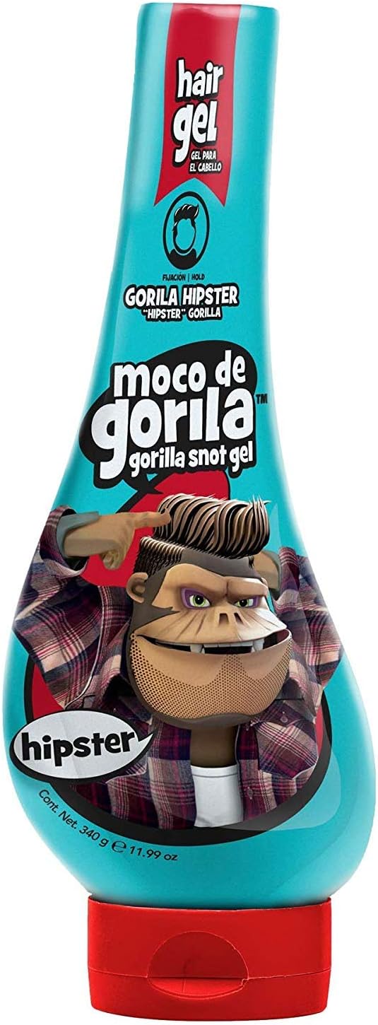 Moco de Gorila Hipster Hair Gel | Trendy Hair Styling Gel With Long-Lasting Hold, Gorilla Snot Gel Is The Ultimate Hair Gel To Create Any Hipster Mainstream Hairstyle; 11.9 Oz Squizz Bottle