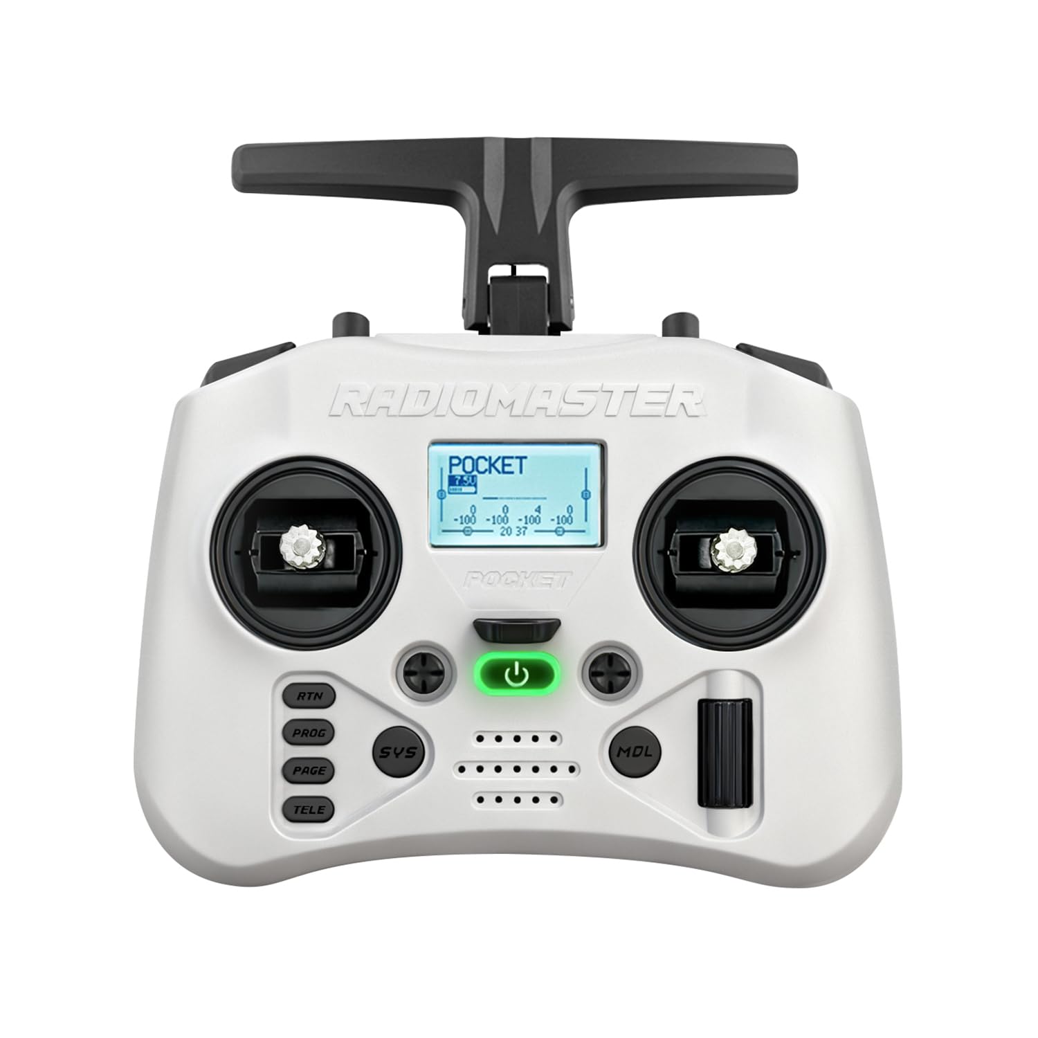 Radiomaster Pocket ELRS Transmitter, Hall Gimbal Portable Mode2 (White)