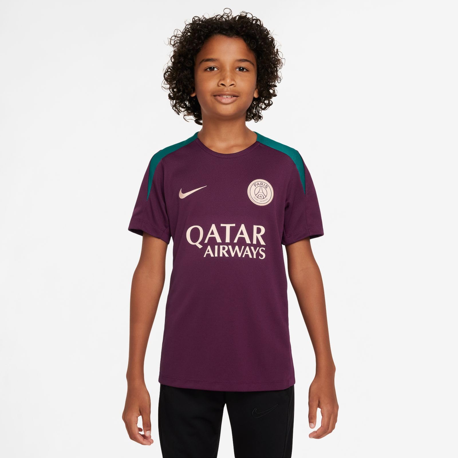 Nike PSG Y Nk DF Strk SS Top K Top Unisex - Bambini e Ragazzi