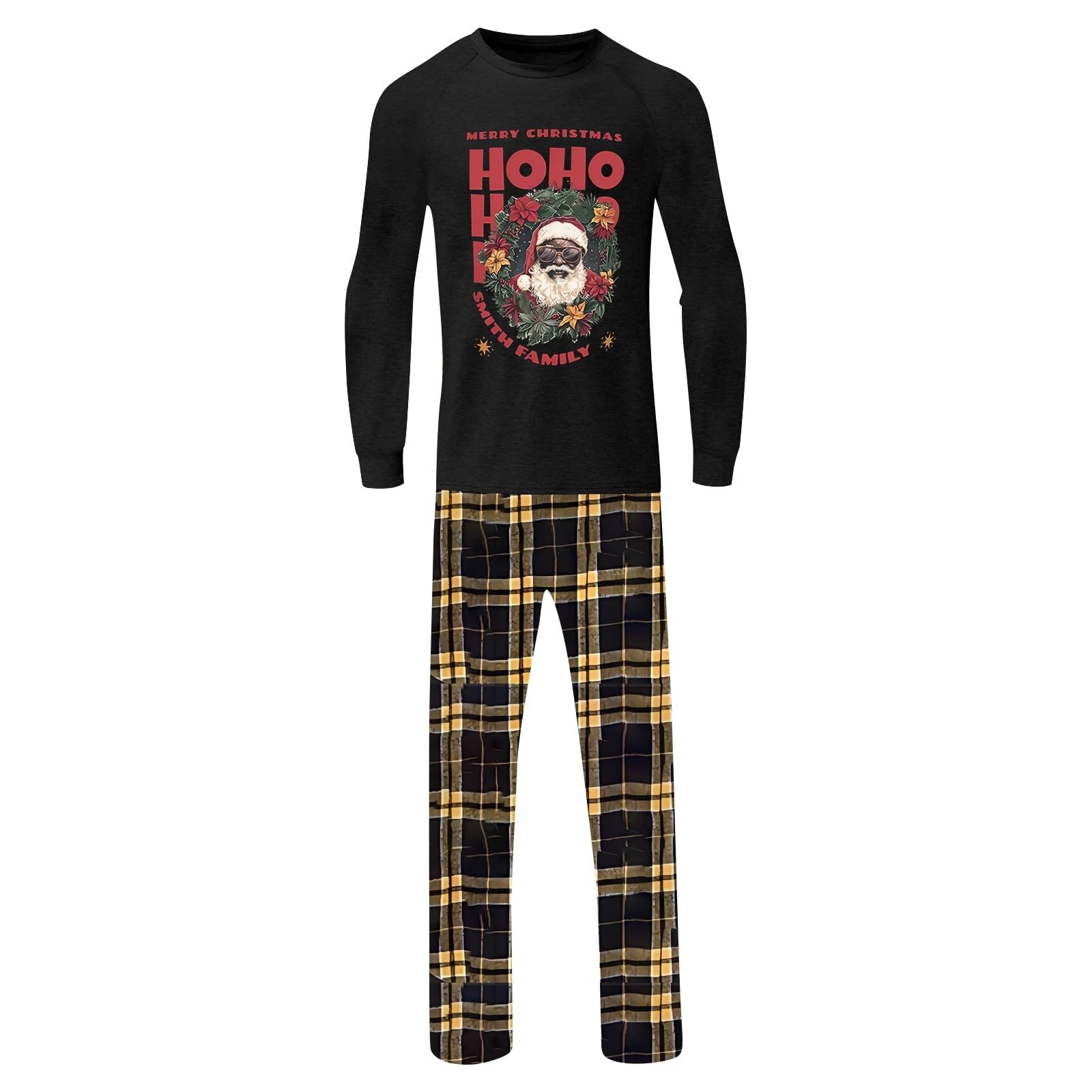 Generisch Abgestimmtes Weihnachts Familienoutfit Set, weiches festliches Freizeitset für Frauen, Paare und die gesamte Familie