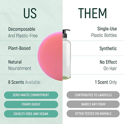 Miniatura 4 de Barra de jabón para el cabello con proteína de arroz sólido, barras acondicionadoras para el cabello con todos los aceites esenciales naturales a