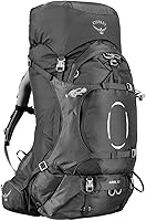 Vista 3 de Osprey Ariel 65L Mochila de senderismo para mujer, Azul Cerámico, WM/L, Ajuste extendido
