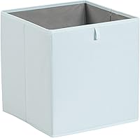 Vista 3 de Yaxa Basics Contenedores organizadores de cubos, cestas de almacenamiento plegables para estantes, verde jade, paquete de 6, 13 x 15 x 13 pulgadas