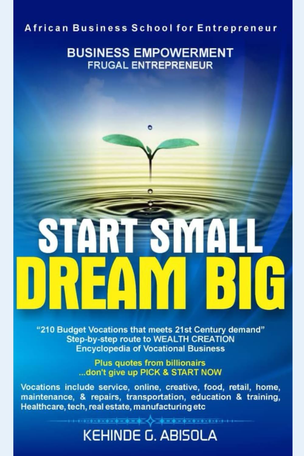 Start Small Dream Big: 210 Budget Vocations That Meets 21st Century Demands