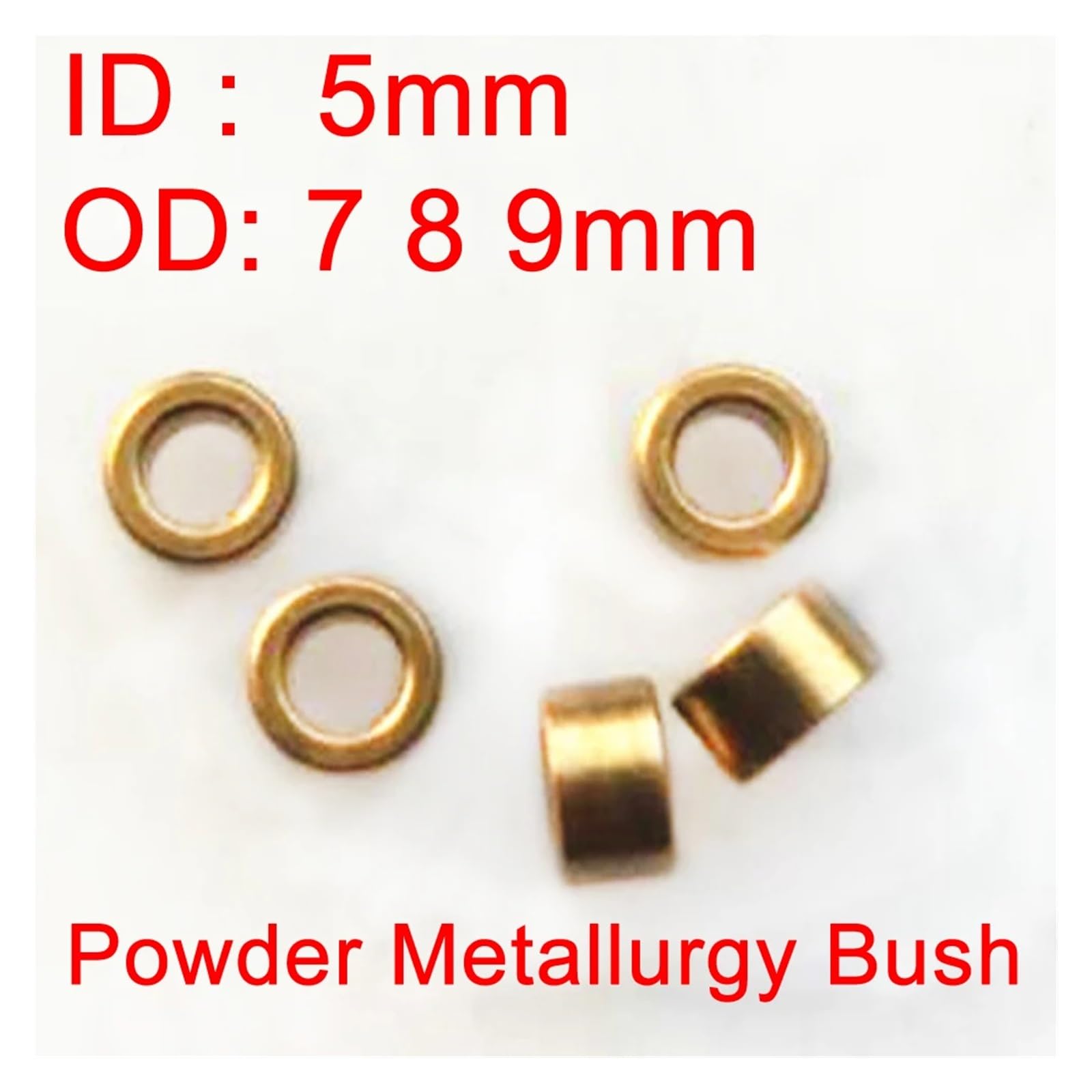 4/10PCS Cuscinetto Poroso Metallurgia Delle Polveri Olio Bronzo Bush Guida Manicotto ID 5 MILLIMETRI 5X7X4 5X8X4 5X9X4 6 8 10 di Precisione Base In Rame(10pcs,5XX8X12)