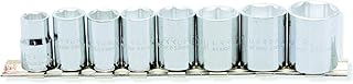 Urrea 4708T 1/4-Inch Drive 12-Point 1/4-Inch Chrome Socket Set