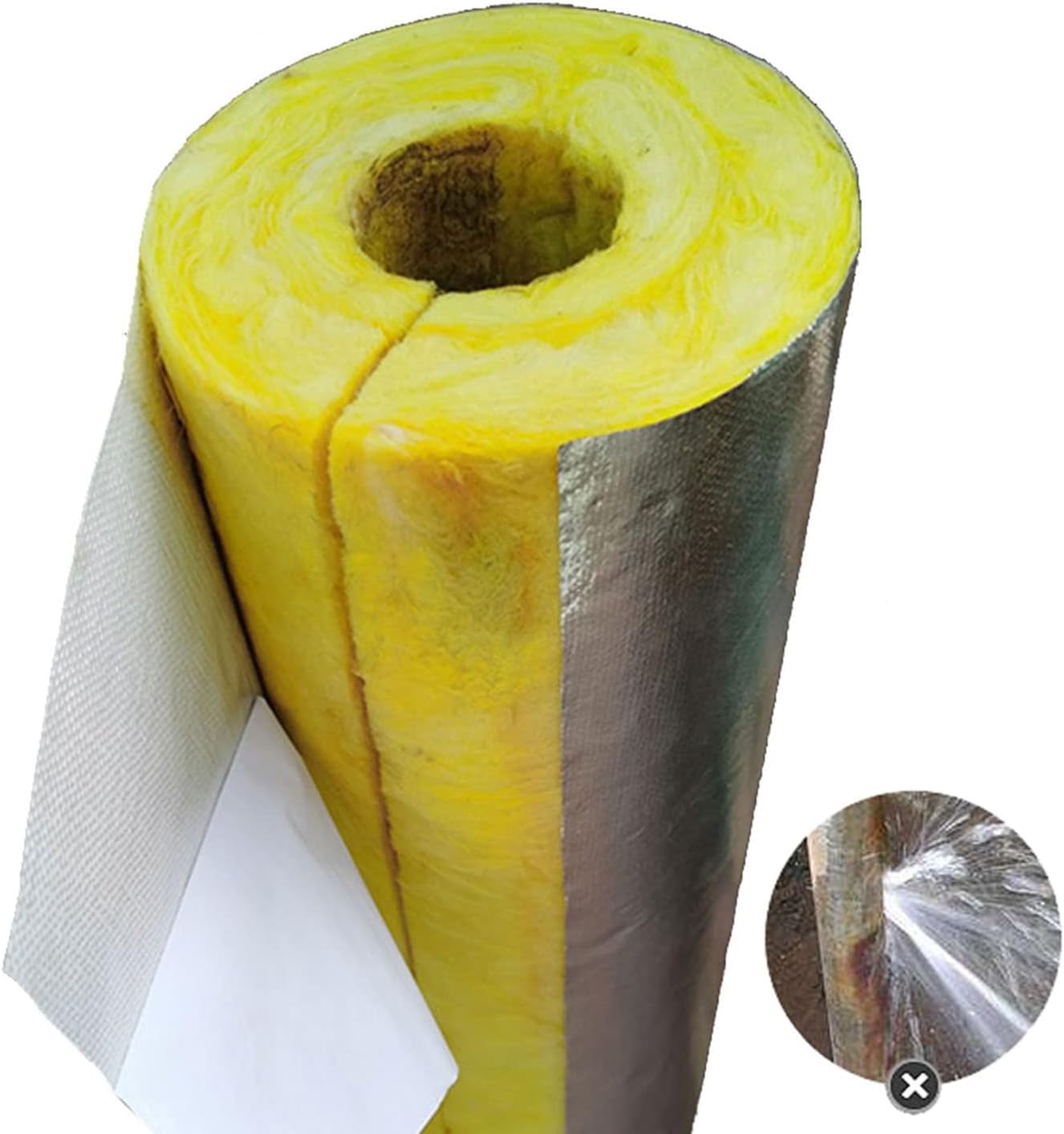 Yavav Outdoor Pipe Insulation 2" Wall, SelfAdhesive Foam