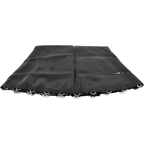 Upper Bounce Machrus Round Trampoline Replacement Mat 14 Ft, Ultra Durable PP with High Elasticity, Water Resistant, 96 V-Rings, 7" Springs