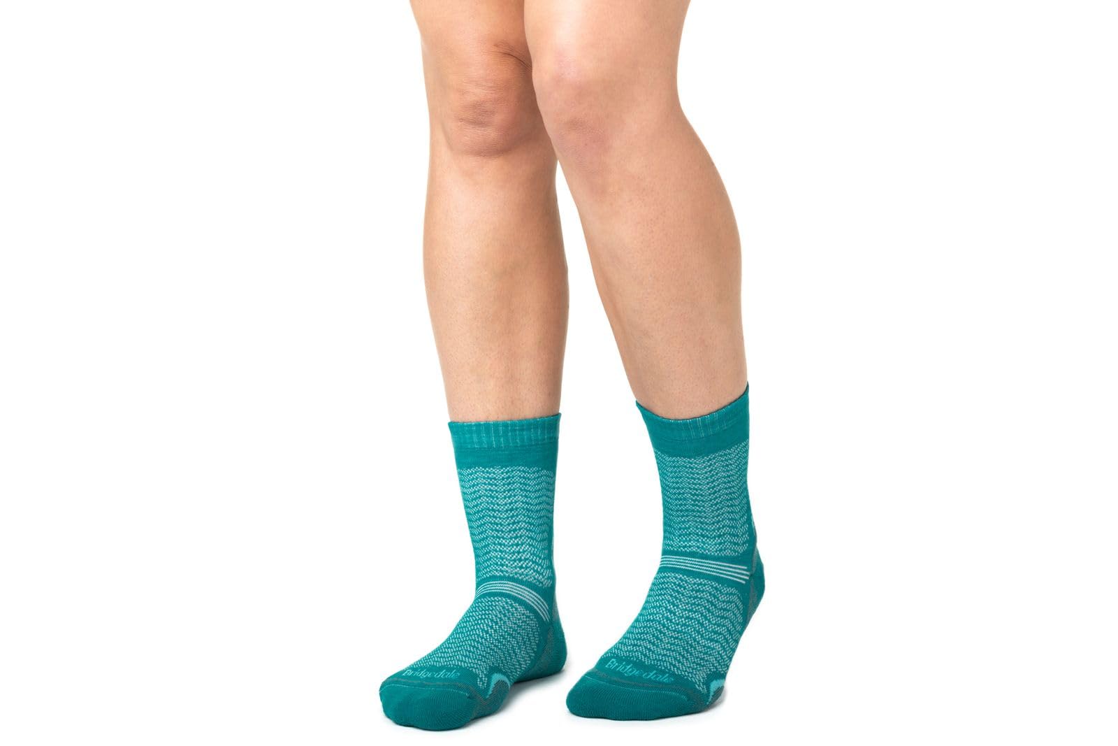Bridgedale Damen 710101/259/M Socken, Blaugrün, M