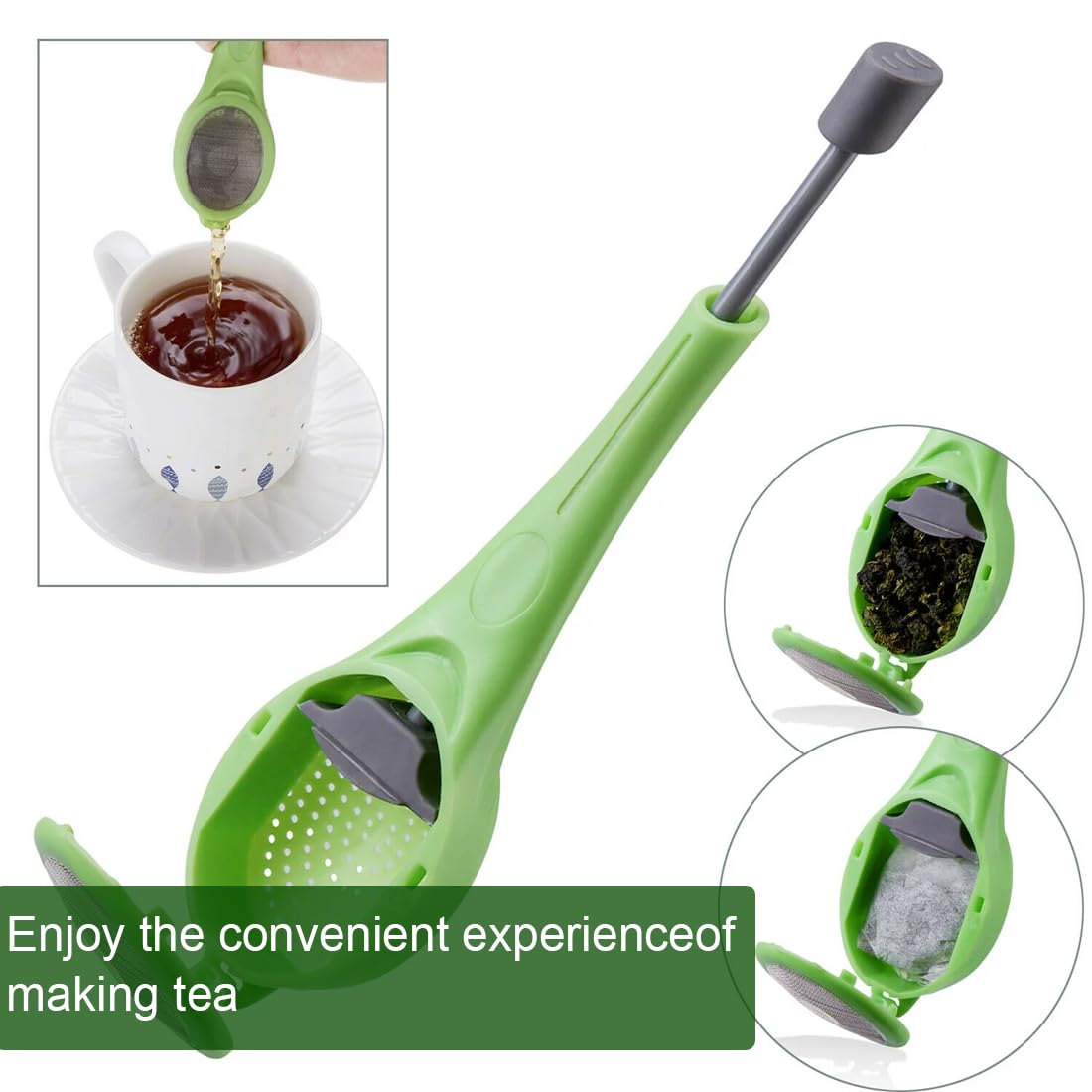 2 Infusori Per Tè In Acciaio Inox 304 - Filtro A Maglia Fina Con Gancio Per Tazza - Foto 3