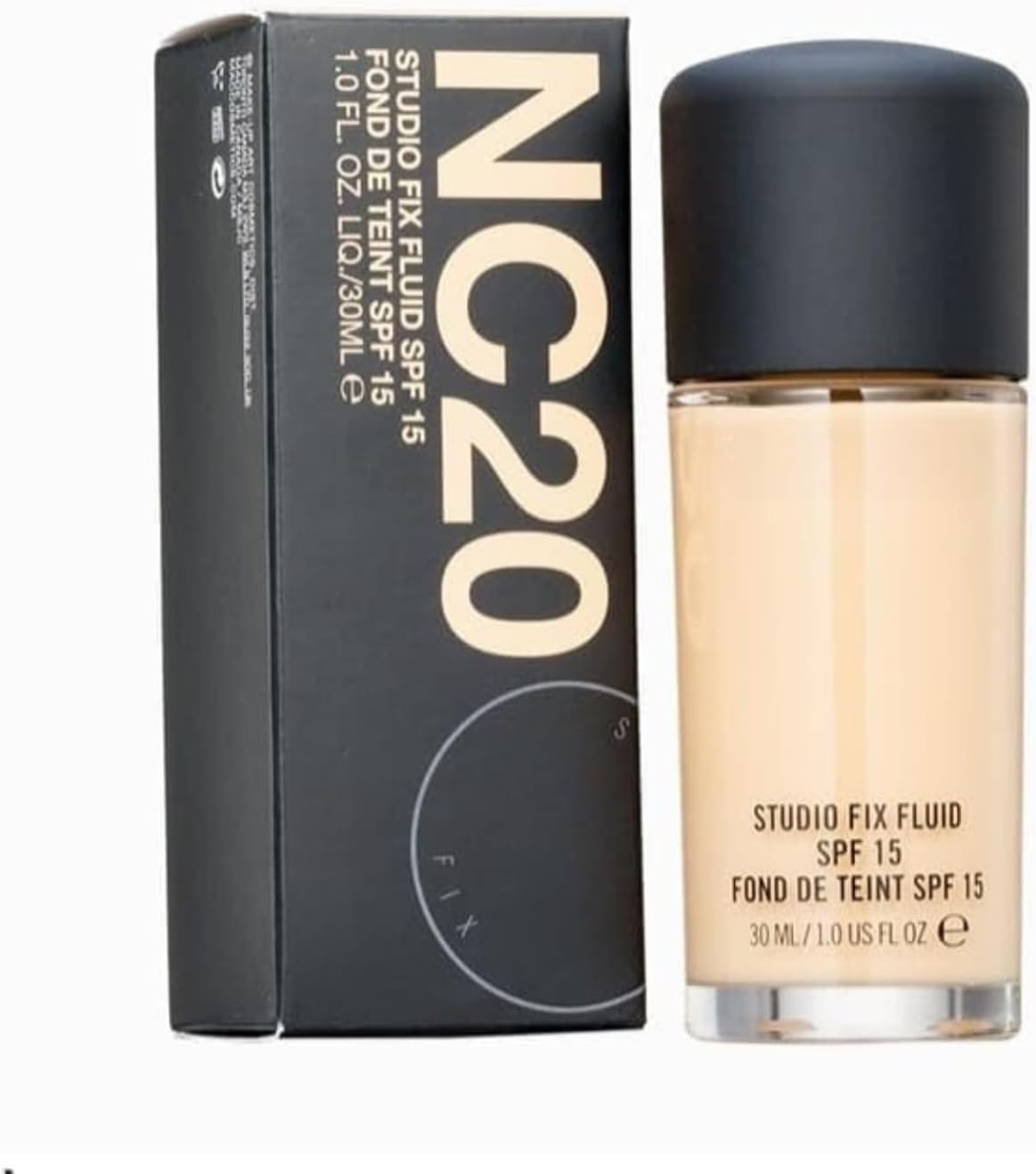 Macc Studio Fix Professional Waterproof Oil-Free Longlasting Liquid 24-Hour Colour-True Foundation Matte Finish For Women 30Ml - Shine-Free Liquid Foundation (Nc-20,30Ml,full,All),1 Count