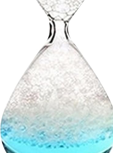 Miniatura 6 de KLKCMS Dream Bubble - Reloj de arena de cristal líquido para mesa de hogar, color azul