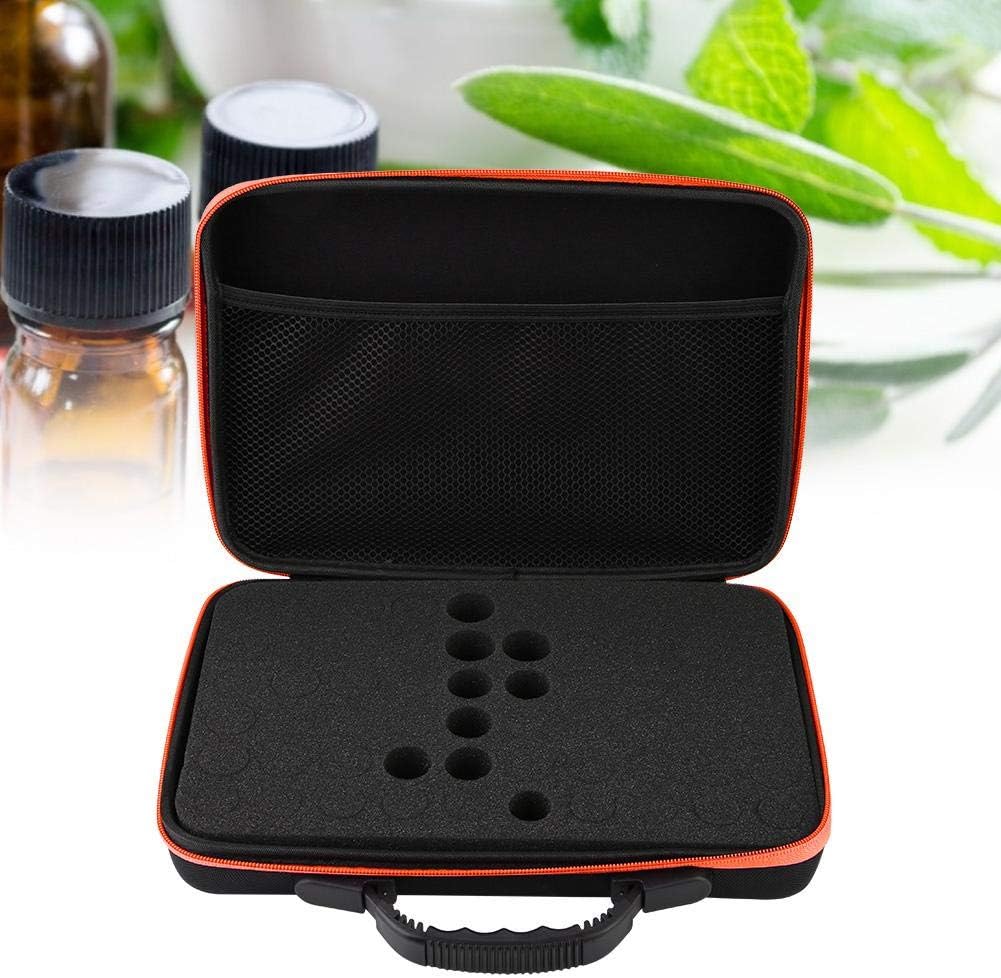 Essential Oil Box, 60 Grids Bottles Oils Carrying Case Hard Shell EVA Roller Bottle Organizer for 5ml,15ml,10ml Bottles(red)