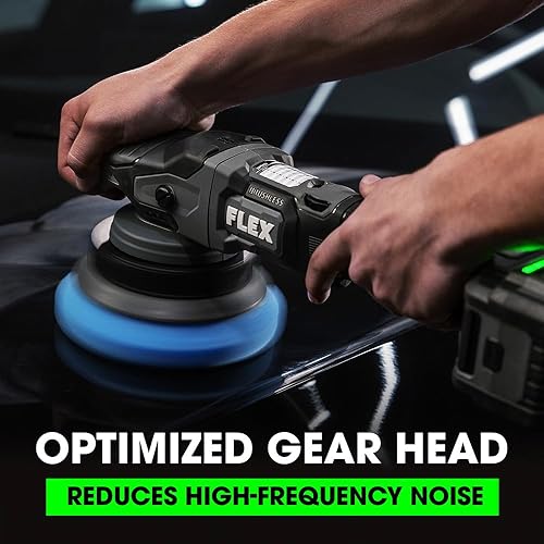 Miniatura 3 de FLEX Kit de pulidora orbital aleatoria forzada sin escobillas de 24 V con (2) batería de litio de 5.0 Ah y cargador rápido de 160 W - FX3331-2C