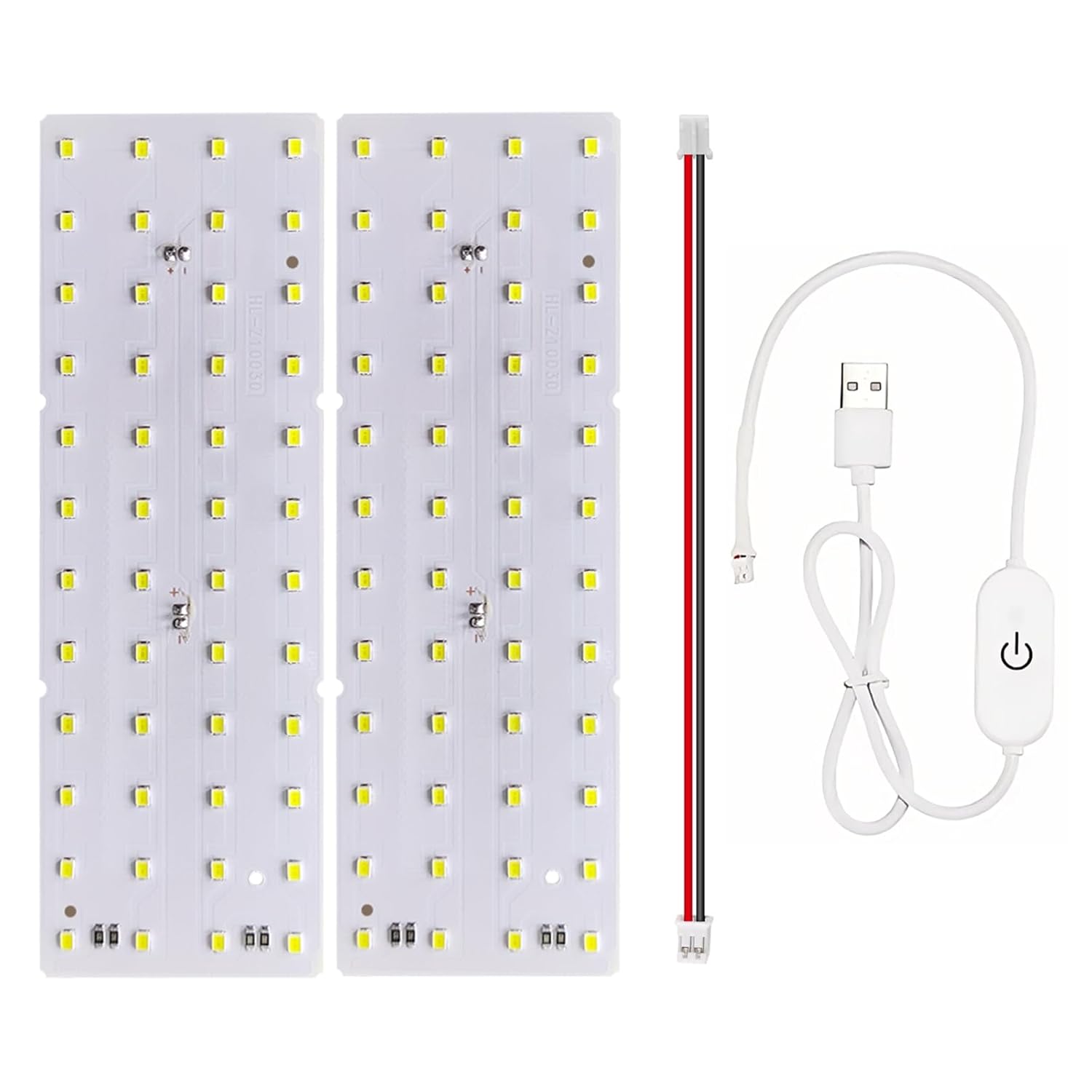 2PCS Lithophane LED Backlight Board Kit KC009 KC010 for Bambu Lab H2C/X1/P2S/A1 LED Light Board Backlights Makerworld Model Parts USB 3D Print Accessory Photo Model DIY Light Box