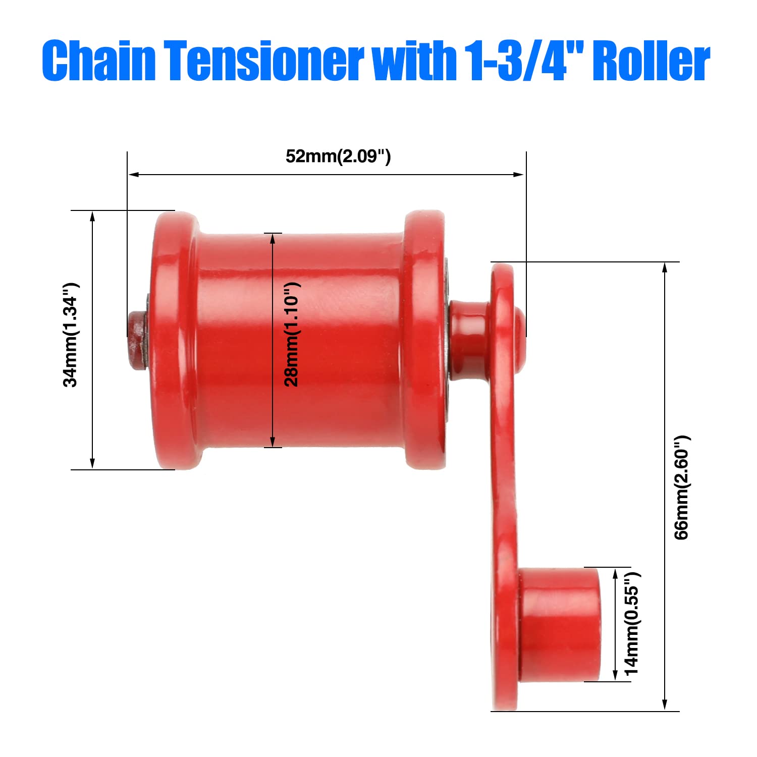 ZUDKSUY Chain Tensioner With 1-3/4" Roller Suitable For Coleman Powersports BT200X Suitable For - View #2