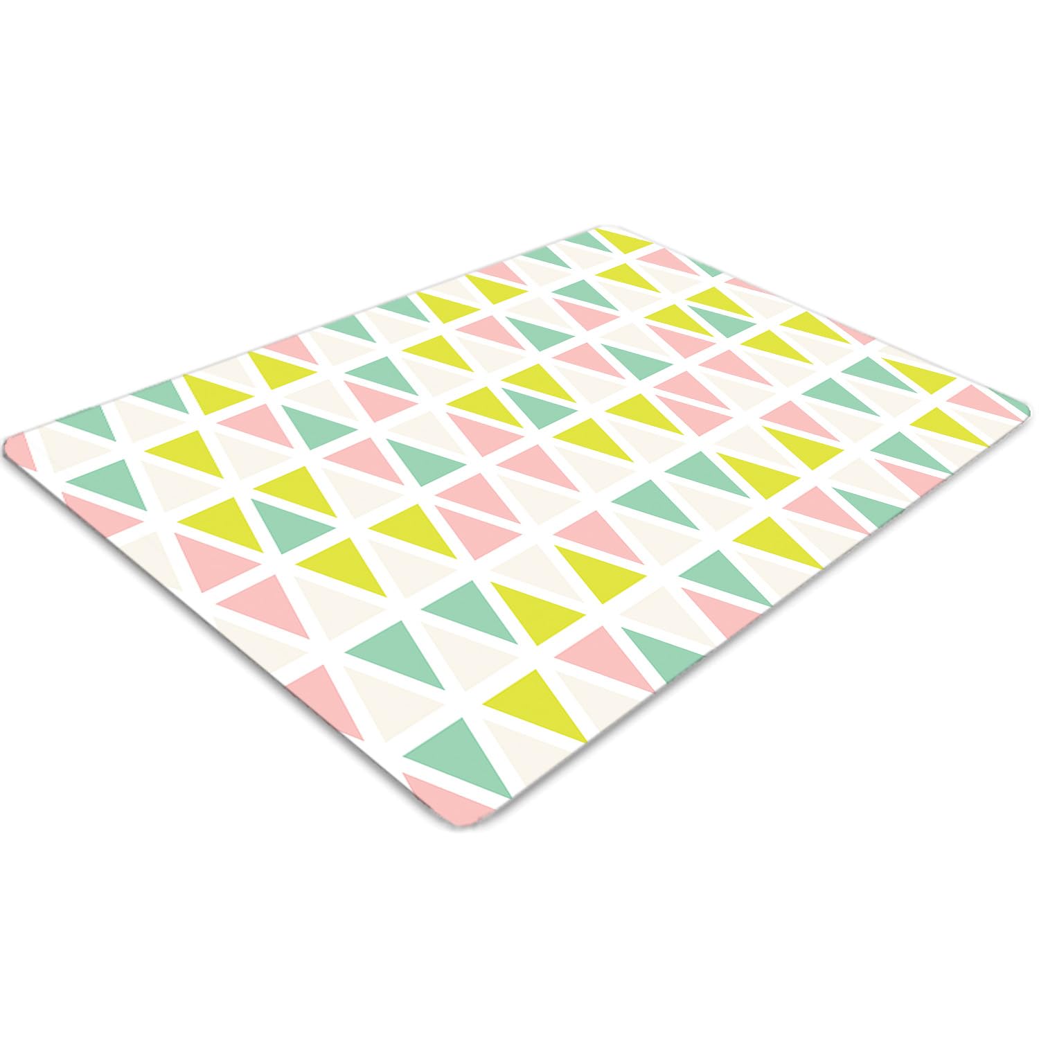 Tapis de sol PVC résistant aux dommages et imperméable avec motifs triangles