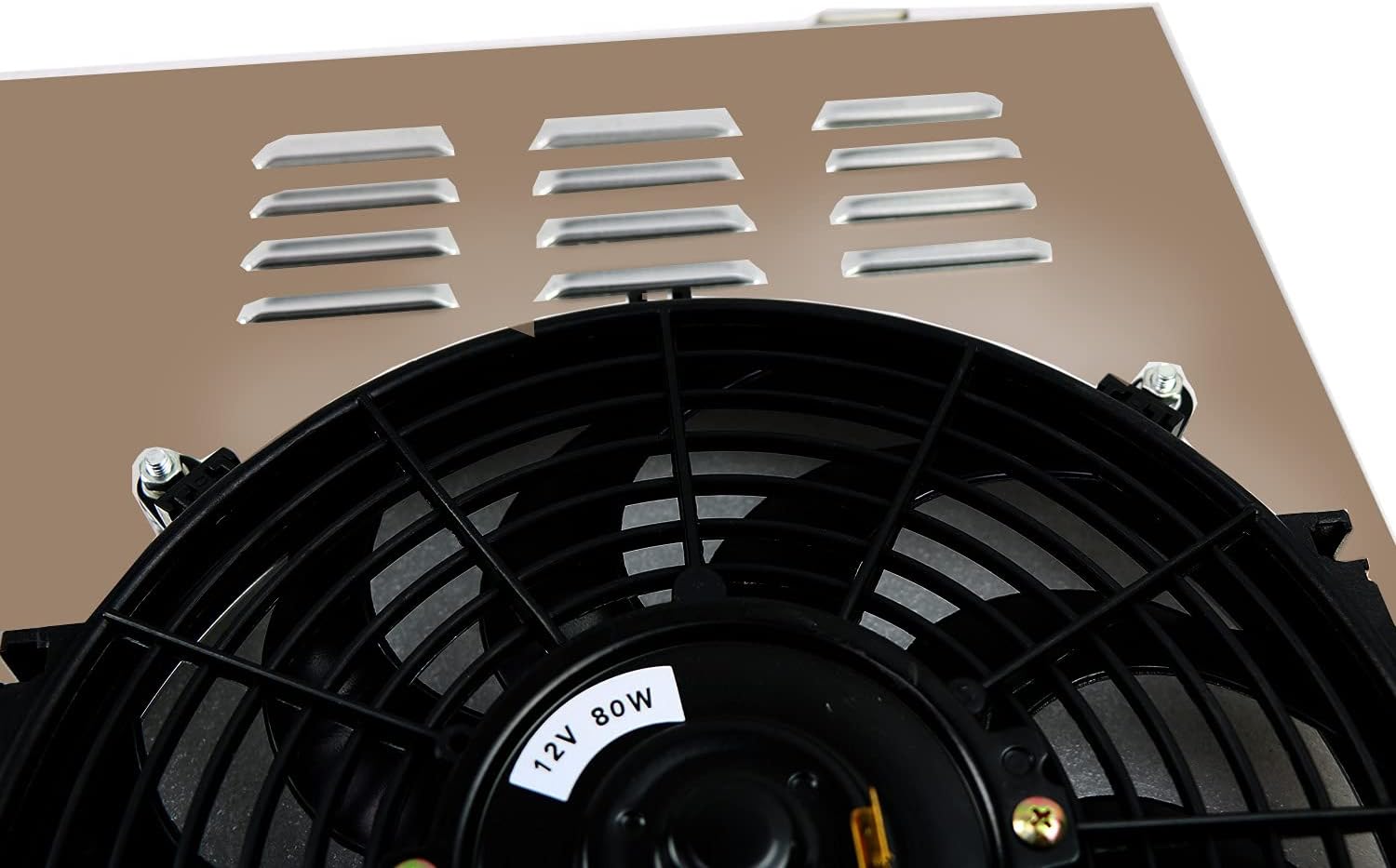 ECMRAD Aluminum Radiator's Fan Shroud Set for 1980-1991 Chevy C10 C20 K10 K20 Pickup Truck C1500 C2500 5.7L 7.4L V8 1986 1985 1982