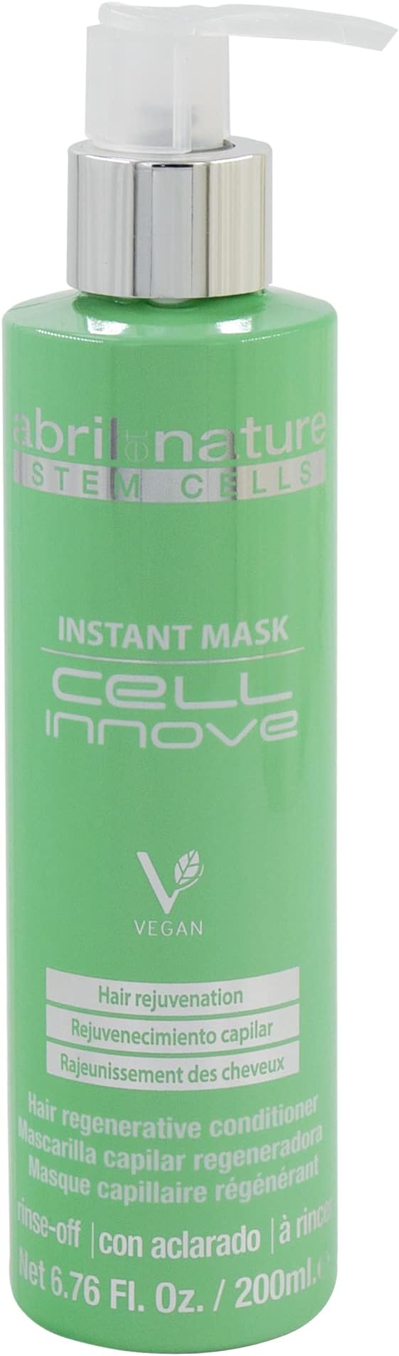 Cell Innove Hair Mask - For All Hair Types - Hydrates, Rejuvenates, and Regenerates - Professional Treatment with Plant Stem Cells - Healthy and Strong Appearance - 200 ml