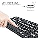 Large Print Keyboard Easy to See 78 Keys Keyboard for Elderly or Visually Impaired Bluetooth/2.4G Receiver Keyboard Oversize Letters for Visually Impaired Low Vision Individuals Seniors Student
