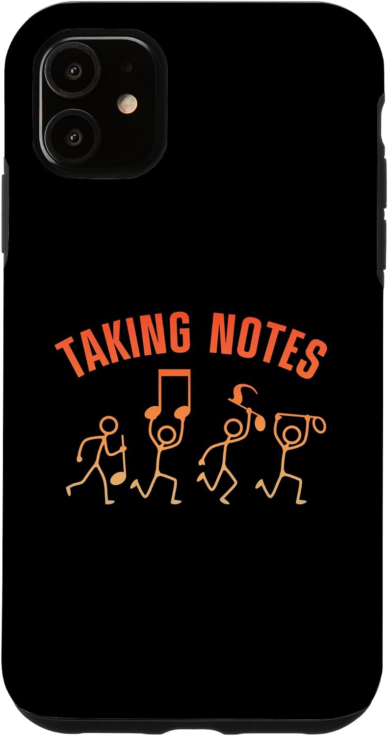 Funny Music Art For Men Women Musical Note Gag Music Lover Case for iPhone 11