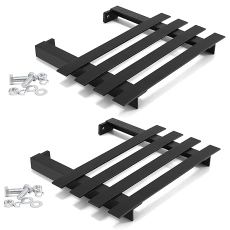 Frienda 2 Pack Log Catcher for Splitter Heavy Duty Metal Log Rack Catcher Splitter Part Accessories Tool, 11" Hole Center Distance