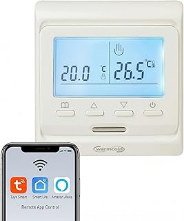 W51 WLAN Weiß – Ihr erschwinglicher smarter Thermostat (16A 230V). Steuern Sie jede elektrische Fußbodenheizung ganz einfach per App – ideal für Heizmatten, Infrarot-Heizfolien