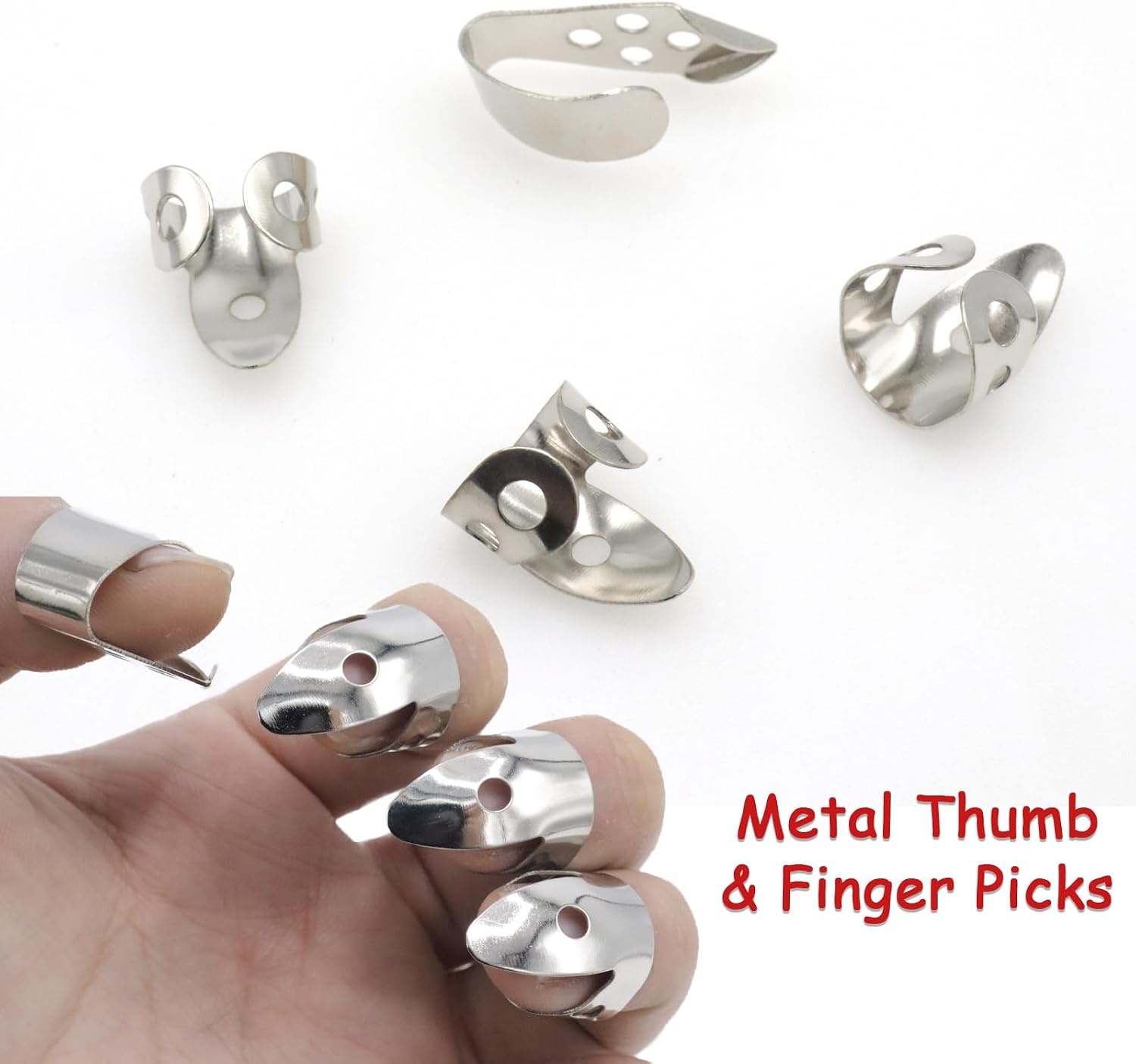 Guitar Slide Tone Bar Set with Finger Picks and Finger Protectors