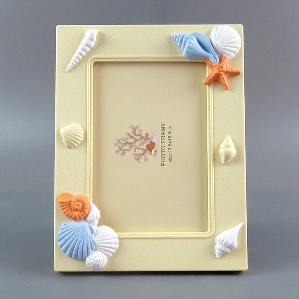 Picture Frames 5 X 7 Photo Frame Marine Style Shells Photo Frames Vertical or Horizontal for Kids to Decorate and Display Wall or Tabletop Display