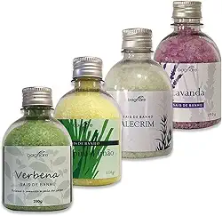 Kit Sais De Banho Banheira Hidro Relaxante Refrescante 4 Aromas