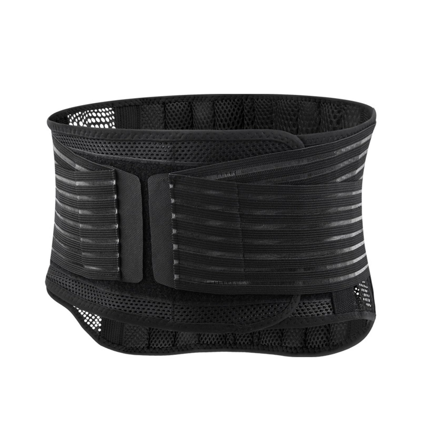 Fascia Lombare Supporto 1 pezzo di supporto for la schiena traspirante, cintura inferiore, sollievo dal dolore con 4 stecche for sollevamento pesi(Black,L)