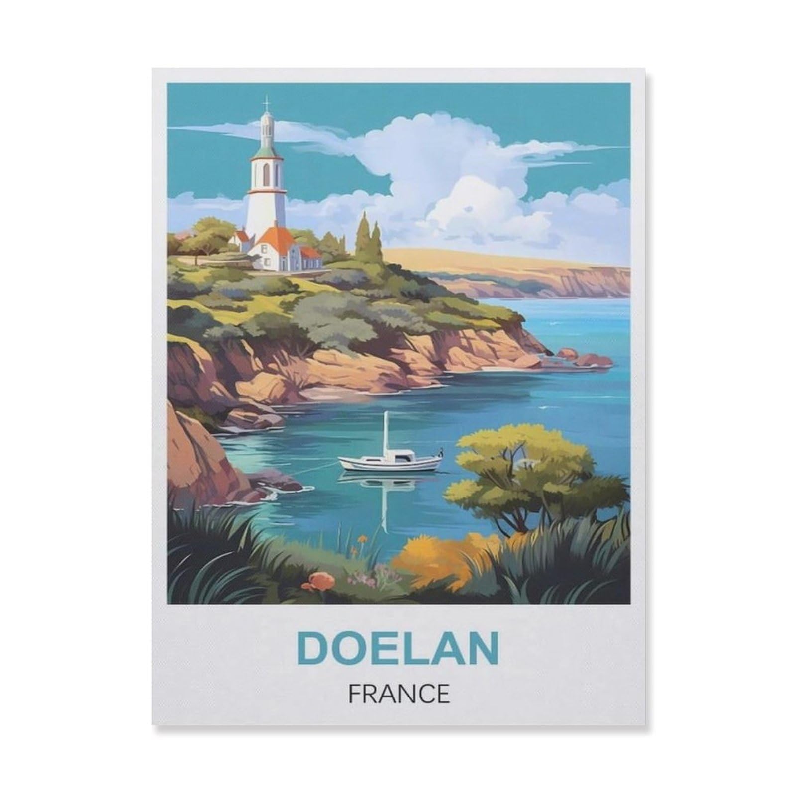 Funny Metal Tin Signs，Doelan France(15x30cm）