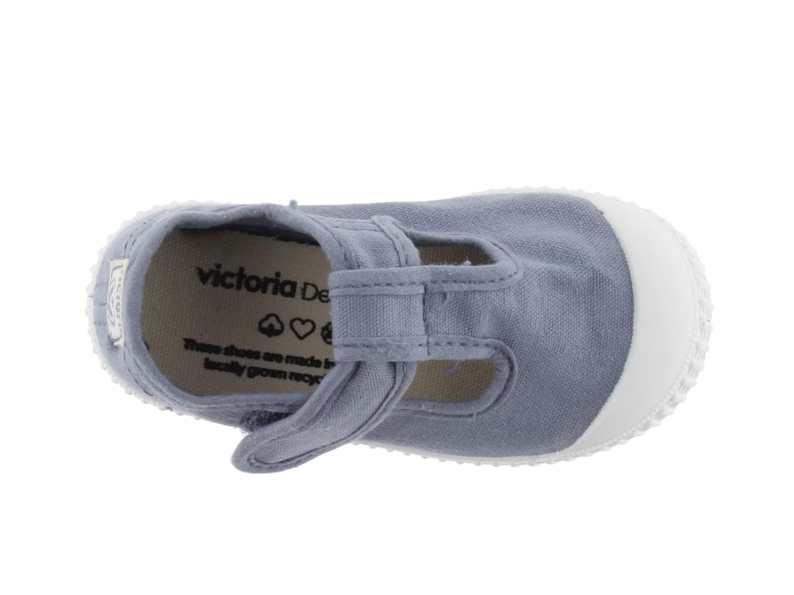 Victoria Sandales Unisexe 1915 Toile Teintée Drec & Bande Auto-Agrippante & Bout Renforcé 136625 pour Enfants