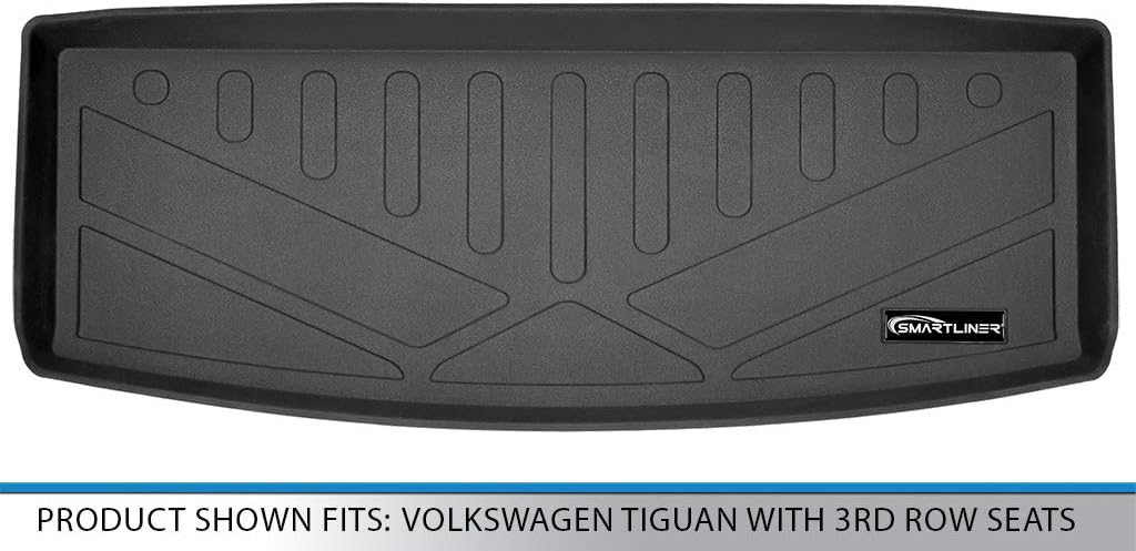 SMARTLINER Custom Fit Cargo Trunk Liner Floor Mat Behind 3rd Row for 2018-2024 Volkswagen Tiguan