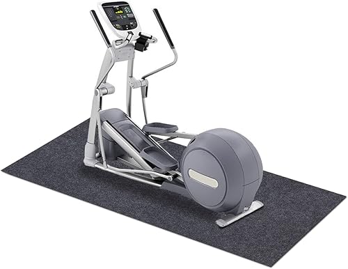 Alfombrillas protectoras para equipos de fitness, suelo protector debajo de la alfombrilla elíptica, absorbenteimpermeable, protege el equipo de