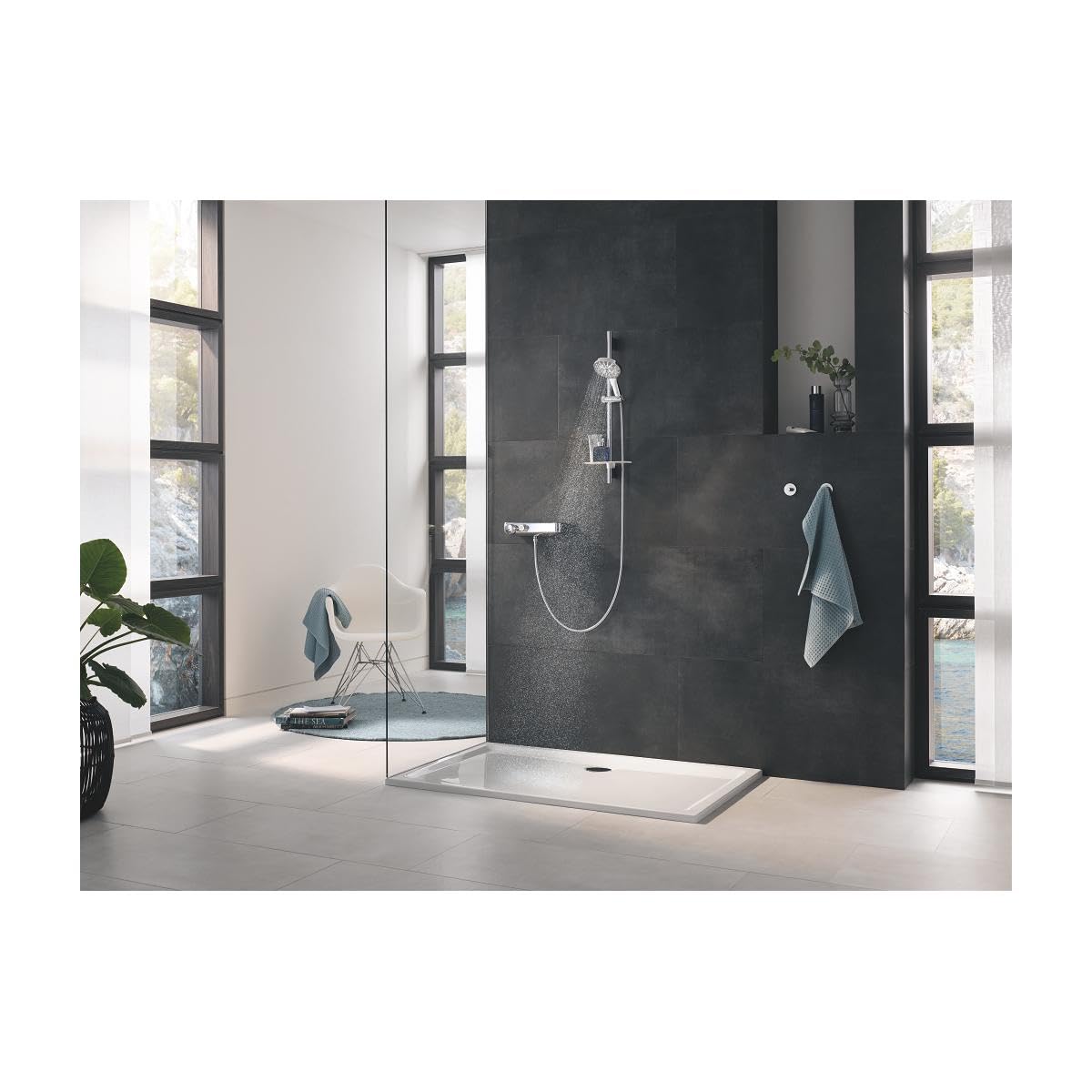 GROHE Alcachofa de ducha (Perilla de 3 chorros) Supersteel 26574DC0