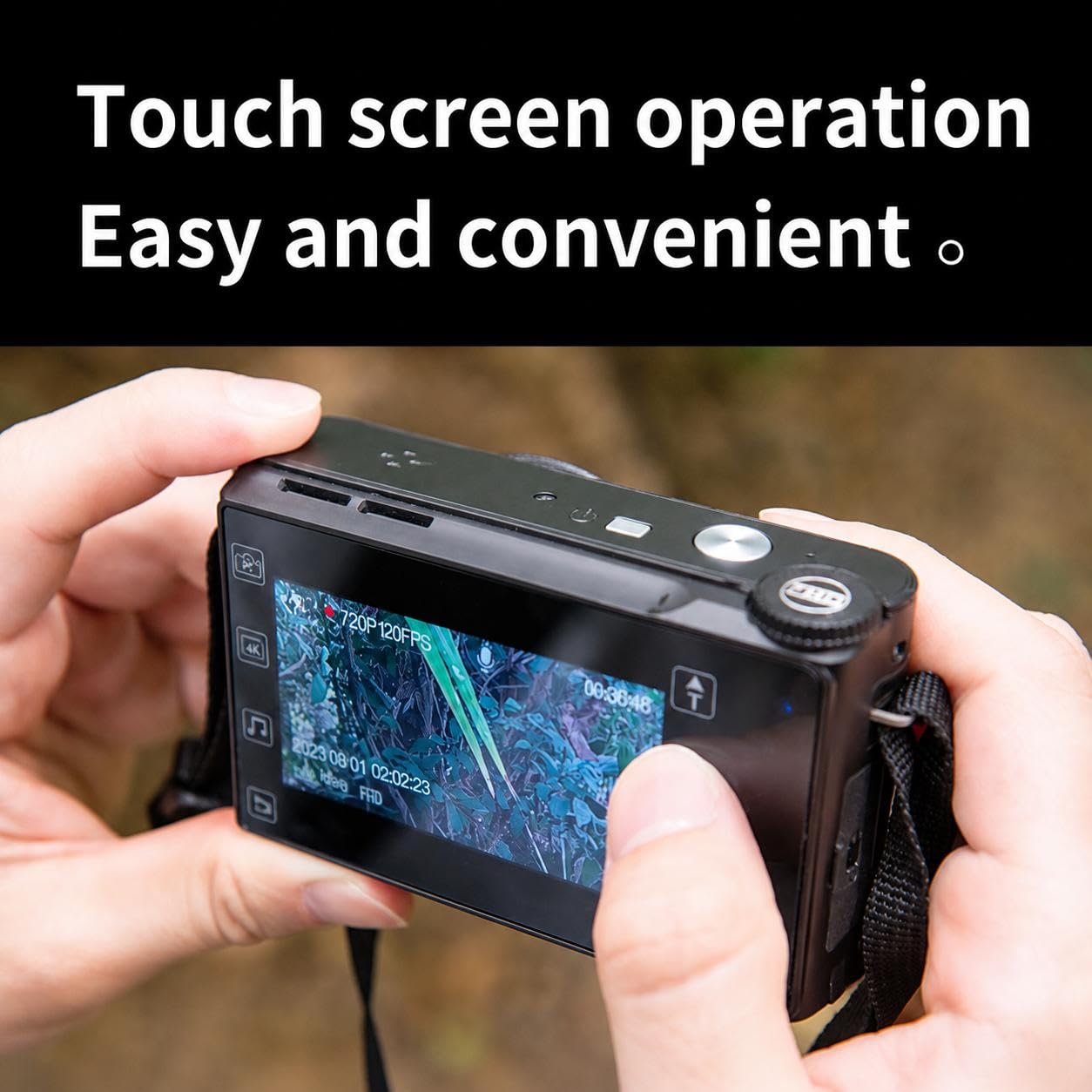 Fotocamera 64MP Auto Focus Video 4K - 18X Touch Panel MP3 Musica per Principianti Adolescenti