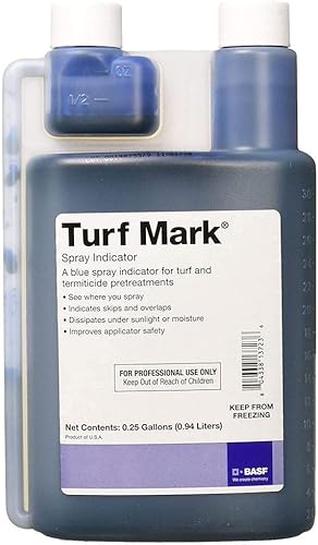 BASF Turf Mark Blue Spray Marking & Pattern Indicator Dye para aplicación de malezas, fertilizantes y herbicidas en césped y césped, no permanente,