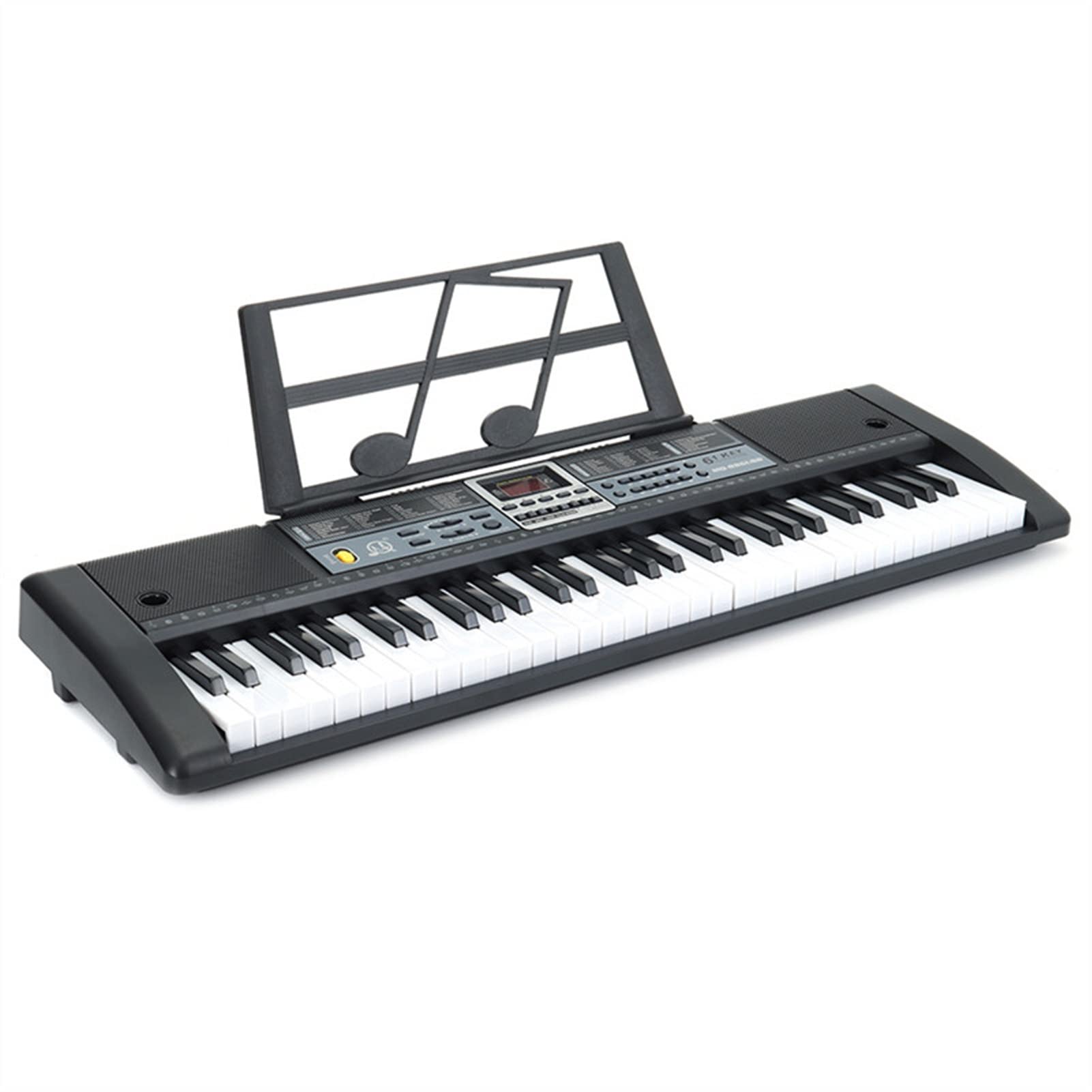 Tastiera Musicale 61 Chiavi Tastiera Digitale Multifunzionale Tastiera Eletronica con Microfono per Principianti Professionisti