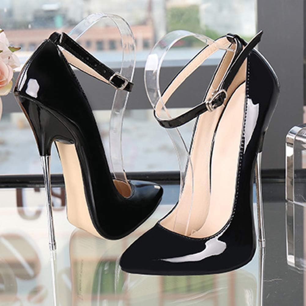 Scarpe Donna Decolte Classiche - Tacchi Alti Scarpe col Tacco a Punta Eleganti Festa Moda Sexy Décolleté Super Alta Scarpe a Spillo 16CM