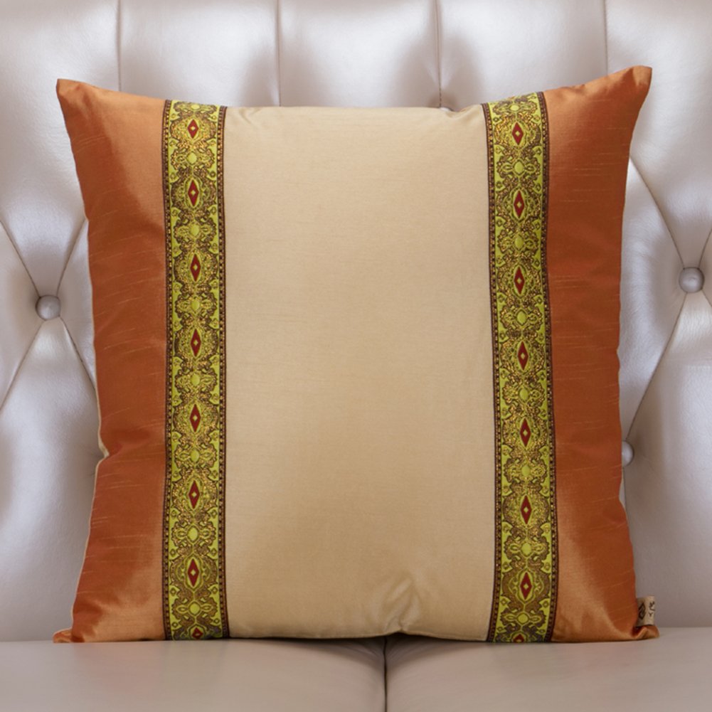 Taie d'oreiller style national avec son coussin en coton PP 60x60cm pour grand canapé
